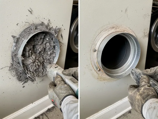 Professional clogged vent cleaning by Cypress Dryer Vent Cleaning in Cypress