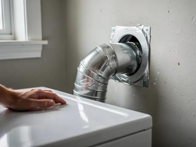 Cypress Dryer Vent Cleaning expert performing professional dryer vent repair and installation in Cypress