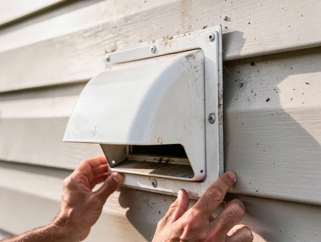 Cypress Dryer Vent Cleaning technician delivering thorough residential dryer vent cleaning service in Cypress